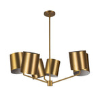 Kuzco CH58830-BG Brushed Gold Keiko 30-in Brushed Gold 6 Lights Chandelier Image 3