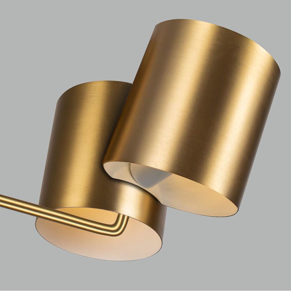 Kuzco CH58830-BG Brushed Gold Keiko 30-in Brushed Gold 6 Lights Chandelier Image 2