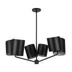 Kuzco Keiko 30-in Brushed Gold 6 Lights Chandelier
