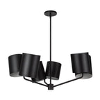 Kuzco CH58830-BK Black Keiko 30-in Black 6 Lights Chandelier Image 4