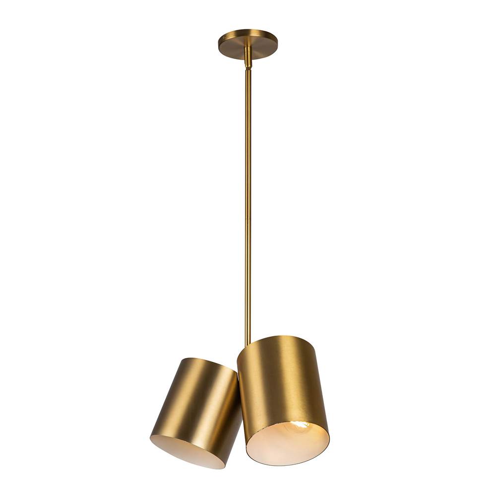 Kuzco PD58814-BG Brushed Gold Keiko 14-in Brushed Gold 2 Lights Pendant Image 4