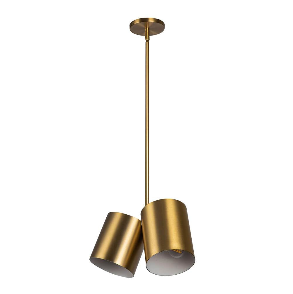 Kuzco PD58814-BG Brushed Gold Keiko 14-in Brushed Gold 2 Lights Pendant Image 3