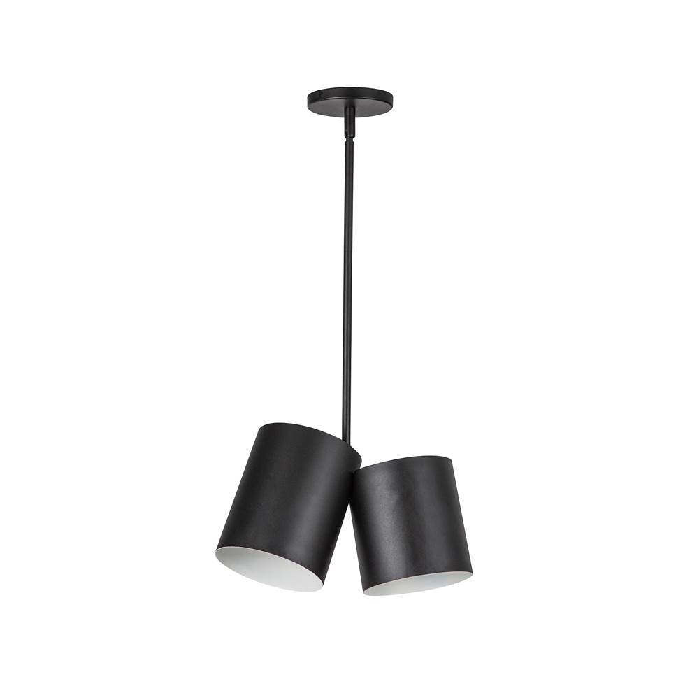 Kuzco Keiko 14-in Brushed Gold 2 Lights Pendant
