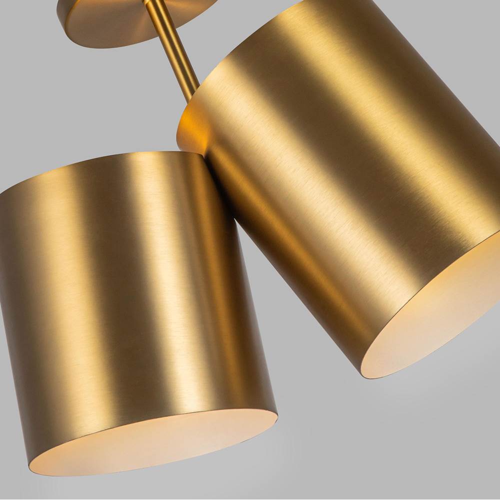Kuzco SF58814-BG Brushed Gold Keiko 14-in Brushed Gold 2 Lights Semi-flush Image 2