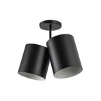 Kuzco Keiko 14-in Brushed Gold 2 Lights Semi-flush