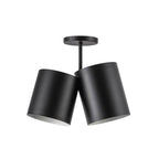 Kuzco SF58814-BK Black Keiko 14-in Black 2 Lights Semi-flush Image 3