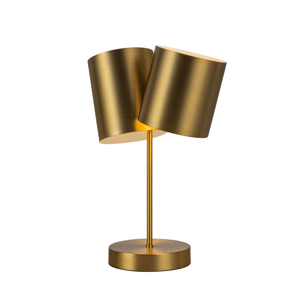 Kuzco TL58814-BG Brushed Gold Keiko 14-in Brushed Gold 2 Lights Table Lamp Image 4