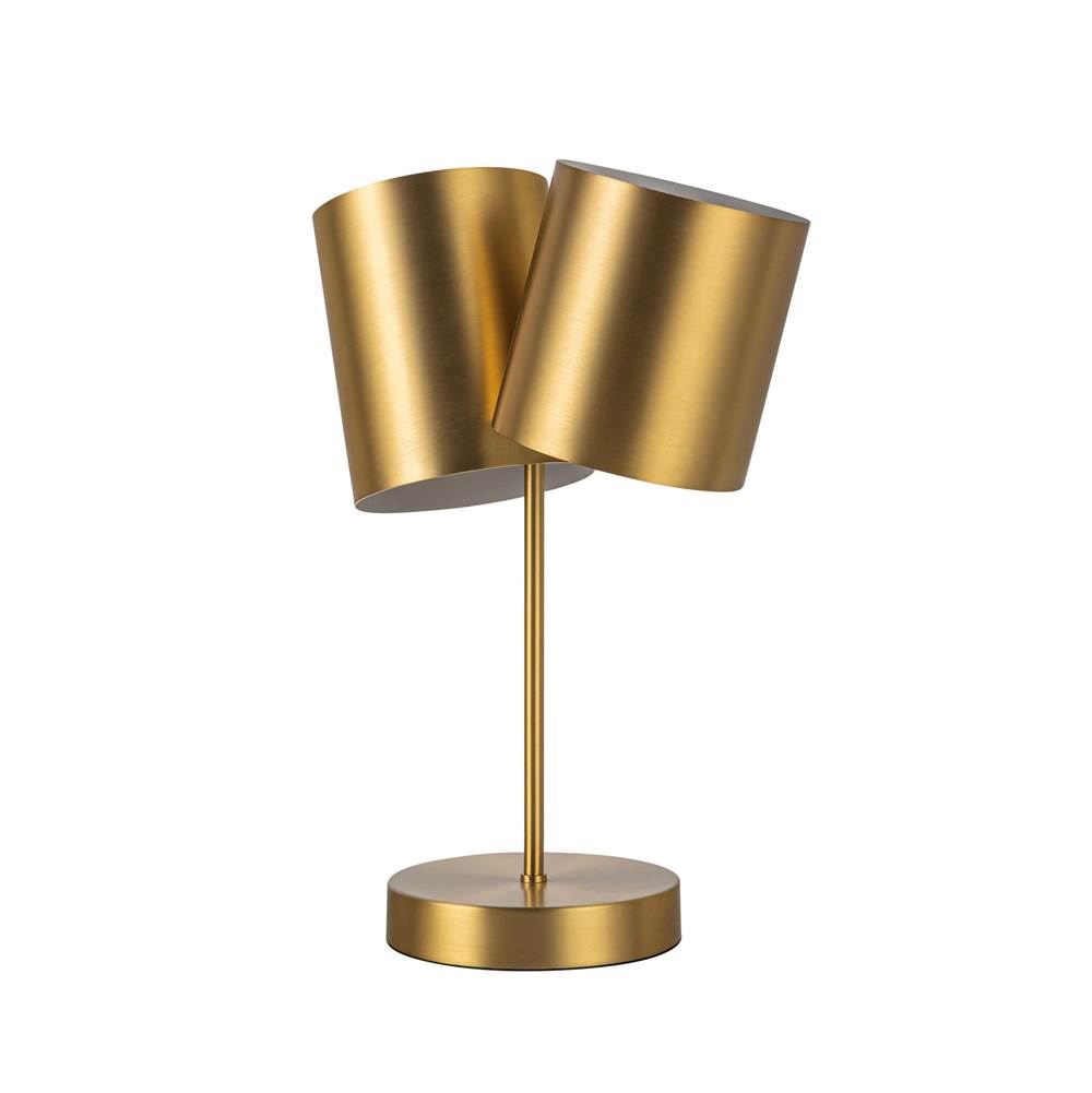 Kuzco TL58814-BG Brushed Gold Keiko 14-in Brushed Gold 2 Lights Table Lamp Image 3