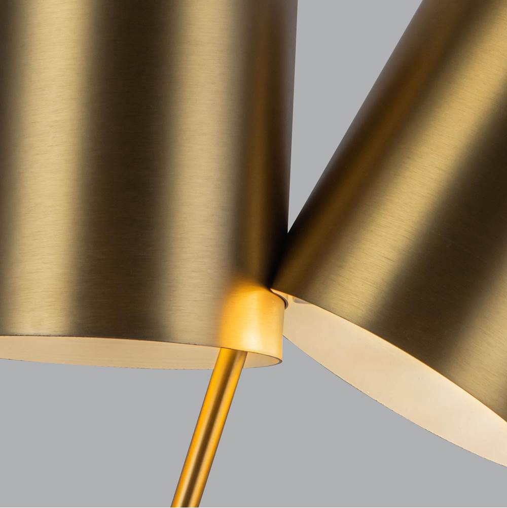 Kuzco TL58814-BG Brushed Gold Keiko 14-in Brushed Gold 2 Lights Table Lamp Image 2