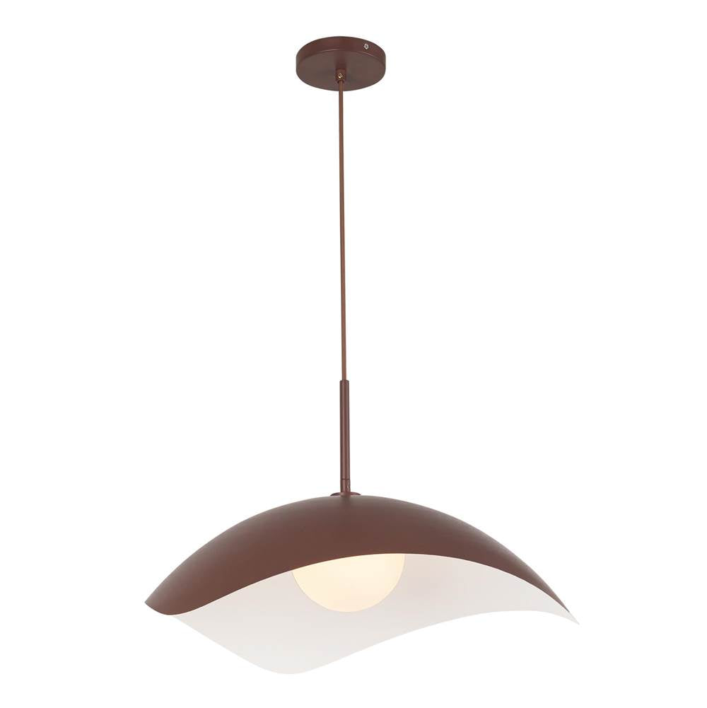 Kuzco PD55922-BGD Burgundy Kirby 22-in Burgundy Socket Pendant Image 1