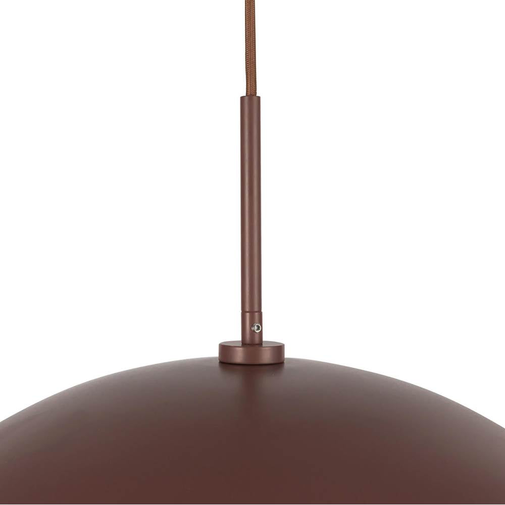 Kuzco PD55922-BGD Burgundy Kirby 22-in Burgundy Socket Pendant Image 2