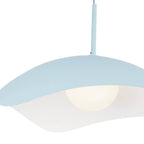 Kuzco PD55922-CER Cerulean Kirby 22-in Cerulean Socket Pendant Image 3