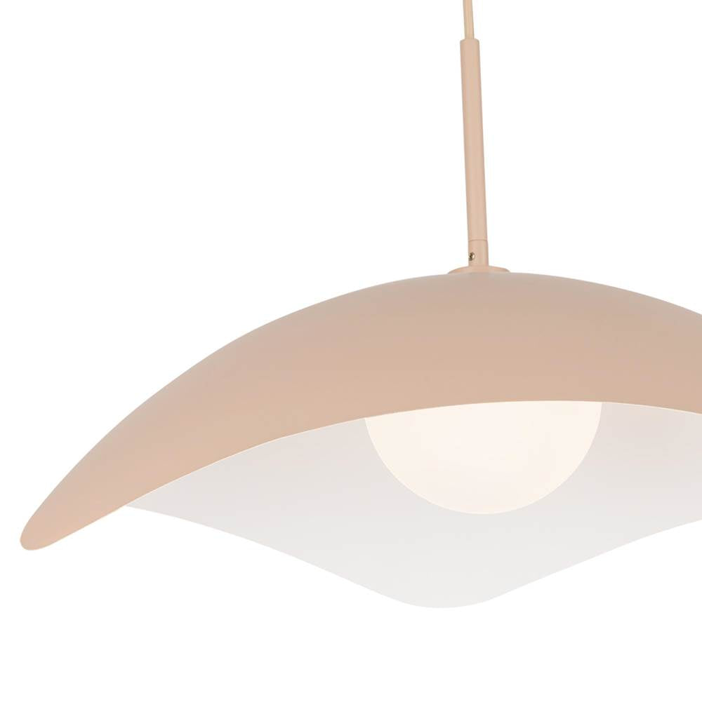 Kuzco PD55922-PEC Peach Kirby 22-in Peach Socket Pendant Image 4