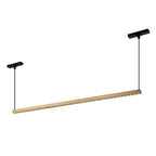 Kuzco Kyan 33-in Brushed Gold Trilo Track Linear Pendant