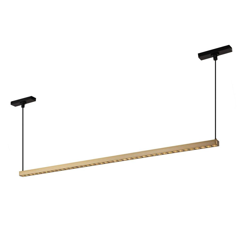 Kuzco Kyan 33-in Brushed Gold Trilo Track Linear Pendant