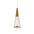 Kuzco Malabar 3-in Brushed Gold Led Pendant