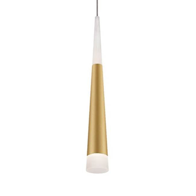 Kuzco Ultra 2-in Brushed Gold Led Pendant