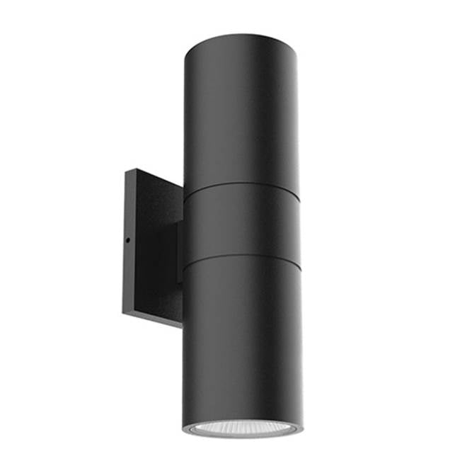 Kuzco Lund 12-in Black Led Exterior Wall Sconce