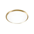 Kuzco Malta 12-in Brushed Gold Led Flush Mount