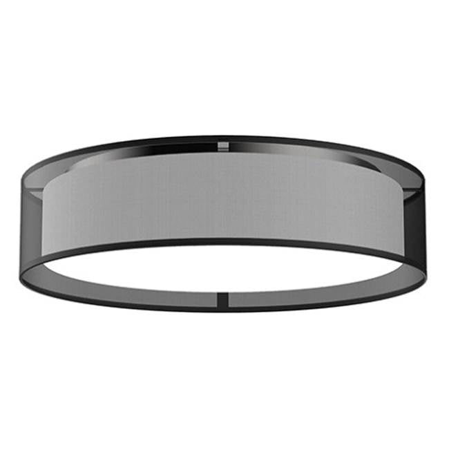 Kuzco Dalton 20-in Black Organza Led Flush Mount