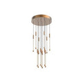 Kuzco Motif 13-in Brushed Gold Led Multi Pendant