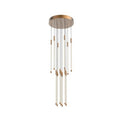 Kuzco Motif 21-in Brushed Gold Led Multi Pendant