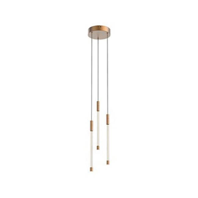 Kuzco Motif 13-in Brushed Gold Led Multi Pendant