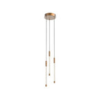 Kuzco Motif 13-in Brushed Gold Led Multi Pendant