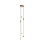 Kuzco Motif 27-in Brushed Gold Led Multi Pendant