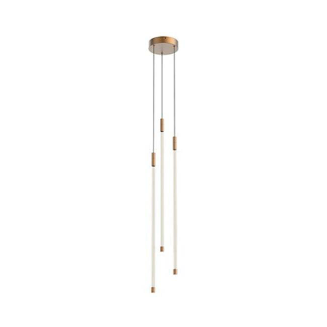Kuzco Motif 27-in Brushed Gold Led Multi Pendant