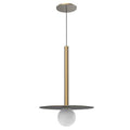 Kuzco Elixir 19-in Brushed Gold Led Pendant