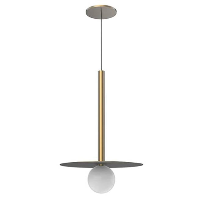 Kuzco Elixir 19-in Brushed Gold Led Pendant