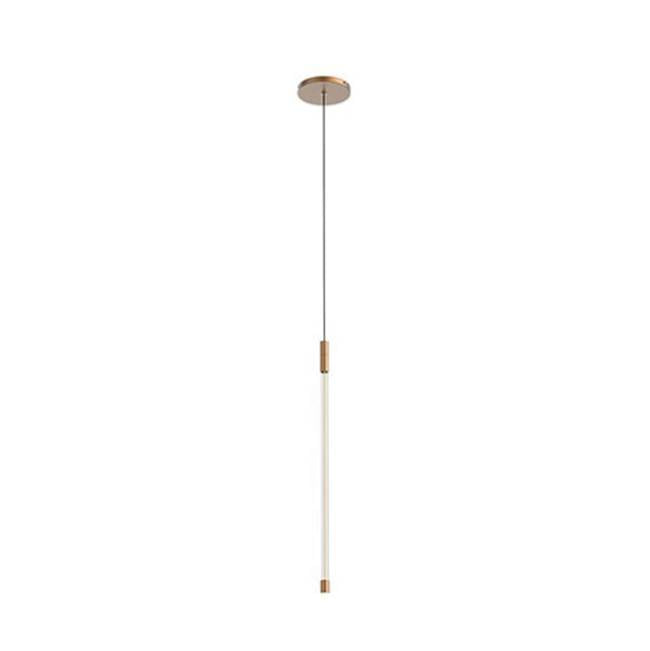 Kuzco Motif 21-in Brushed Gold Led Pendant