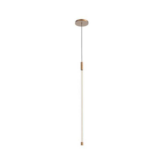 Kuzco Motif 27-in Brushed Gold Led Pendant