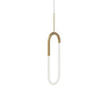 Kuzco Huron 8-in Brushed Gold Led Pendant