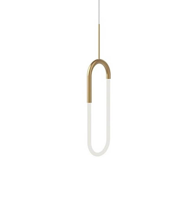 Kuzco Huron 8-in Brushed Gold Led Pendant