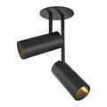 Kuzco Downey 2-in Black Led Semi Flush Mount