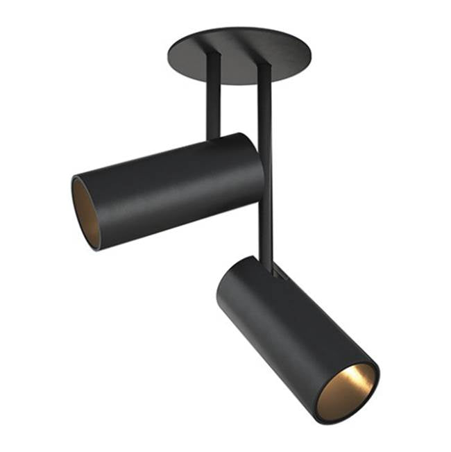 Kuzco Downey 2-in Black Led Semi Flush Mount