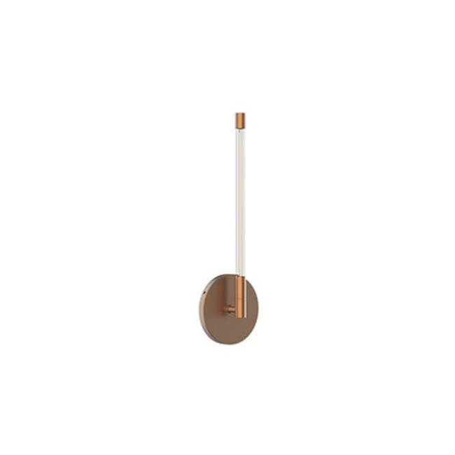 Kuzco Motif 14-in Brushed Gold Led Wall Sconce