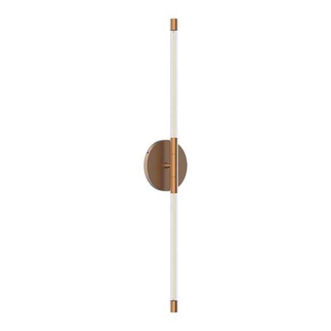 Kuzco Motif 26-in Brushed Gold Led Wall Sconce