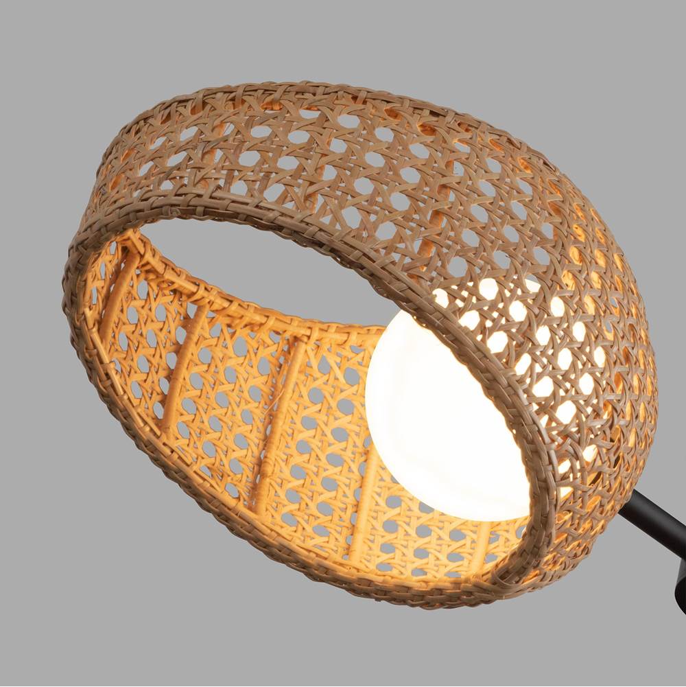 Kuzco CH20625-BK/OP Black,Opal Glass Lanai 3 Head Black/opal Glass Led Chandelier Image 2