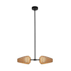 Kuzco PD20602-BK/OP Black,Opal Glass Lanai 2 Head Black/opal Glass Led Pendant Image 5