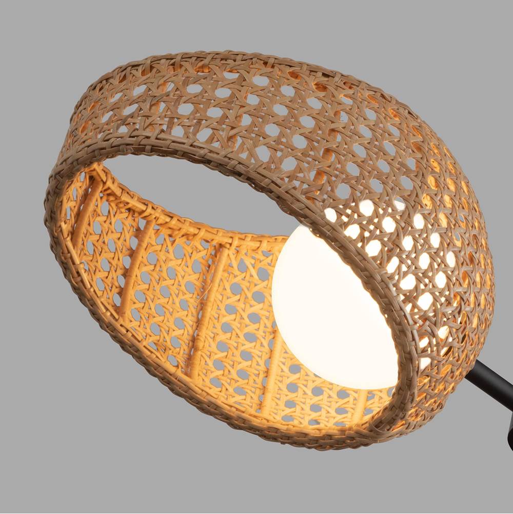 Kuzco PD20602-BK/OP Black,Opal Glass Lanai 2 Head Black/opal Glass Led Pendant Image 3