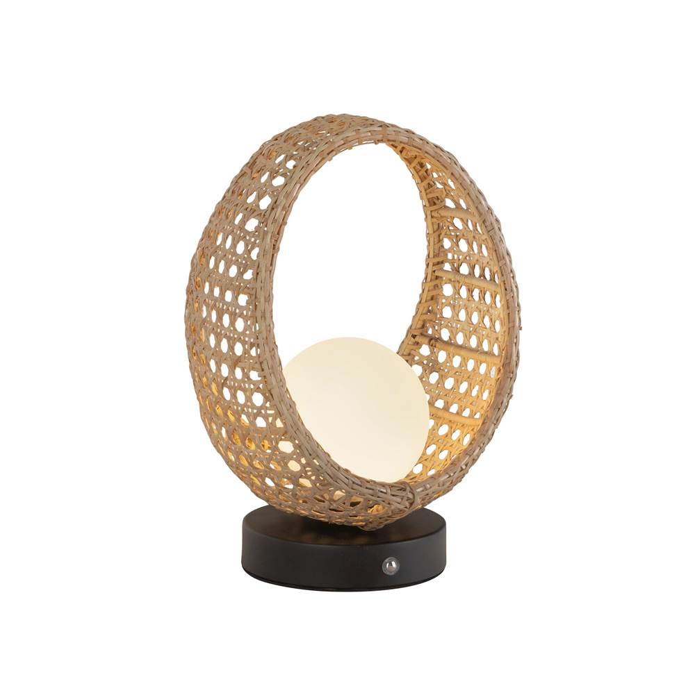 Kuzco TL20610-BK/OP Black,Opal Glass Lanai 10-in Black/opal Glass Led Table Lamp Image 1