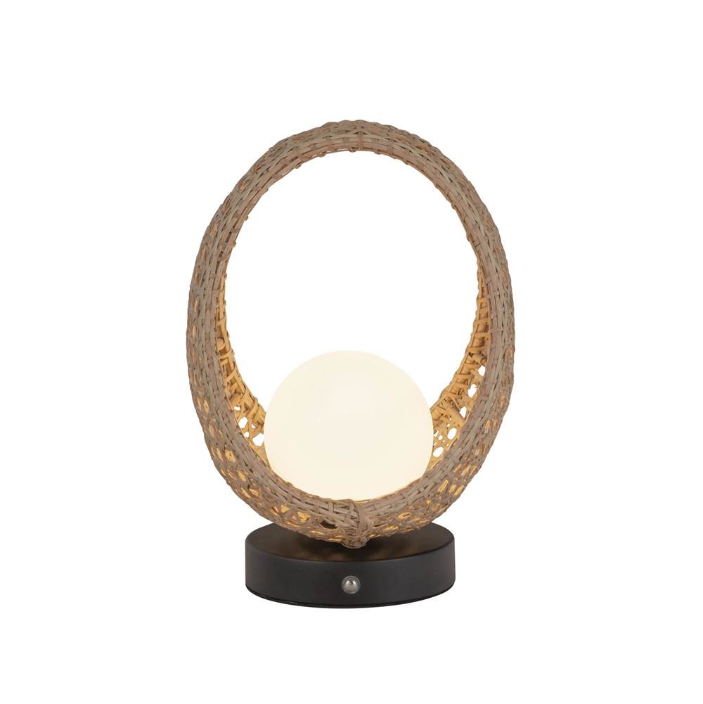 Kuzco TL20610-BK/OP Black,Opal Glass Lanai 10-in Black/opal Glass Led Table Lamp Image 3