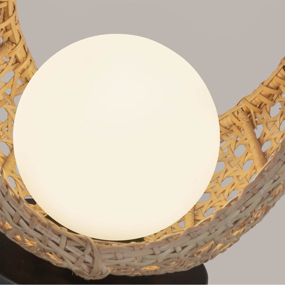 Kuzco TL20610-BK/OP Black,Opal Glass Lanai 10-in Black/opal Glass Led Table Lamp Image 2