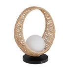 Kuzco Lanai 16-in Black/opal Glass Led Table Lamp