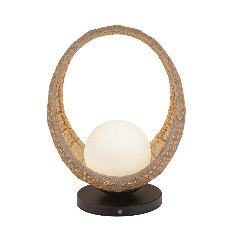 Kuzco TL20616-BK/OP Black,Opal Glass Lanai 16-in Black/opal Glass Led Table Lamp Image 4