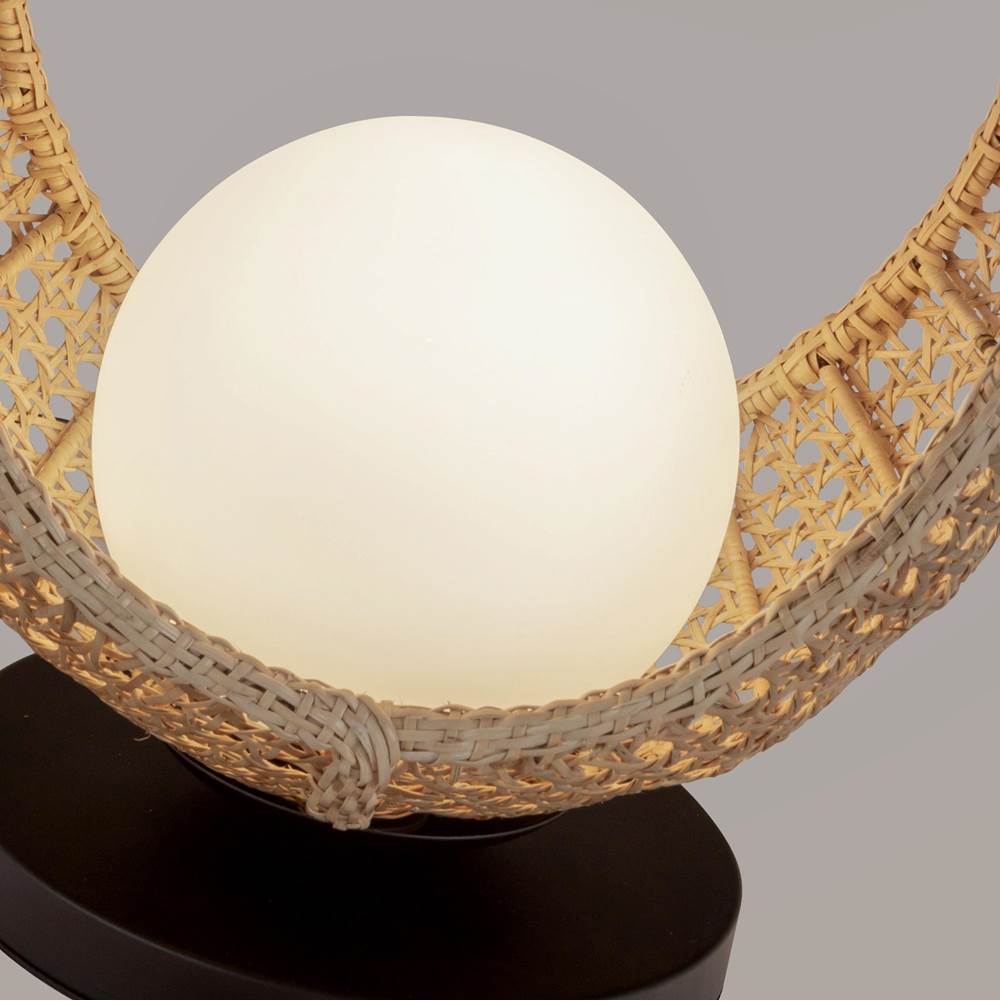 Kuzco TL20616-BK/OP Black,Opal Glass Lanai 16-in Black/opal Glass Led Table Lamp Image 3