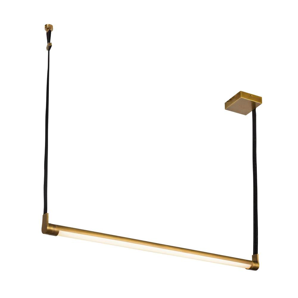 Kuzco LP46841-VB Vintage Brass Laurence 41-in Vintage Brass Led Linear Pendant Image 4